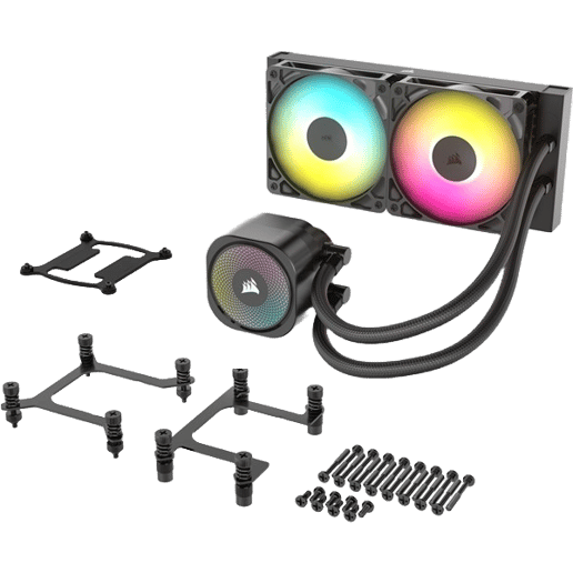 Corsair NAUTILUS 240 RS 240mm ARGB AiO Liquid CPU Cooler in Black